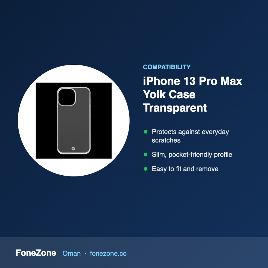Compatibility – Momax for iPhone 13 Pro Max Yolk Case Transparent