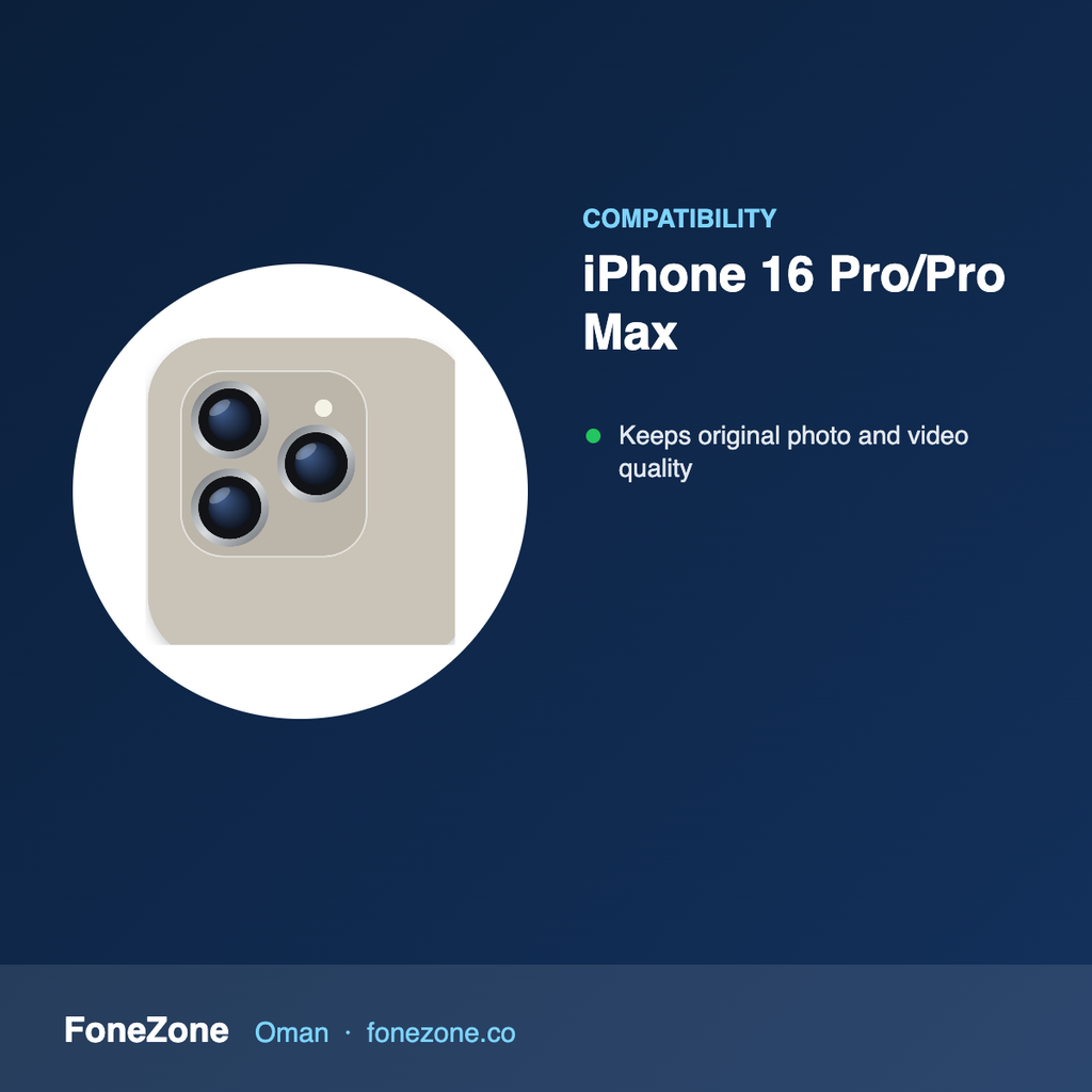 Compatibility – Liberty Guard Camera Lens with Installation Kit for iPhone 16 Pro/Pro Max
