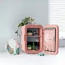 Porodo Frostlite Cooling Mini Makeup Fridge with Led Mirror - Pink.webp