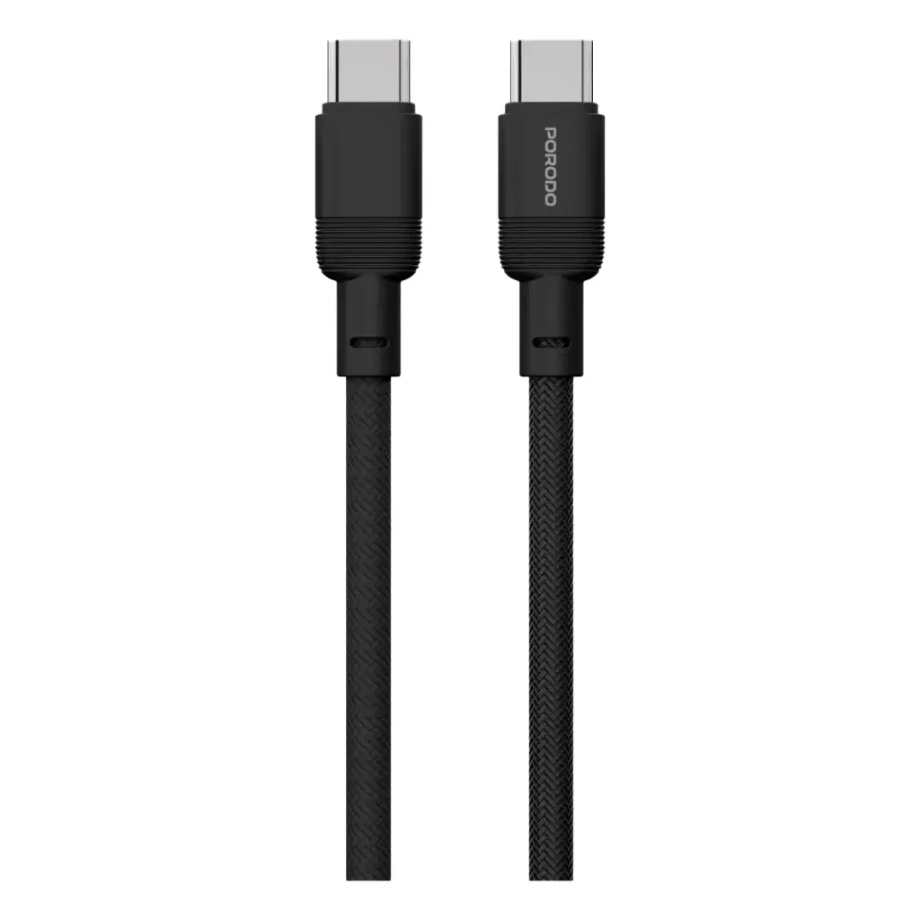 Porodo Electro 60W Dual-Port Car Charger with USB-C to USB-C Cable - View 2