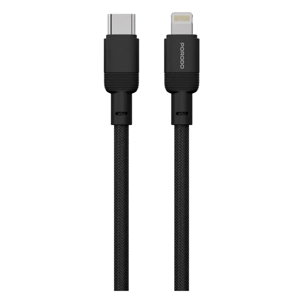 Porodo Electro 60W Dual-Port Car Charger with Lightning Cable - View 2