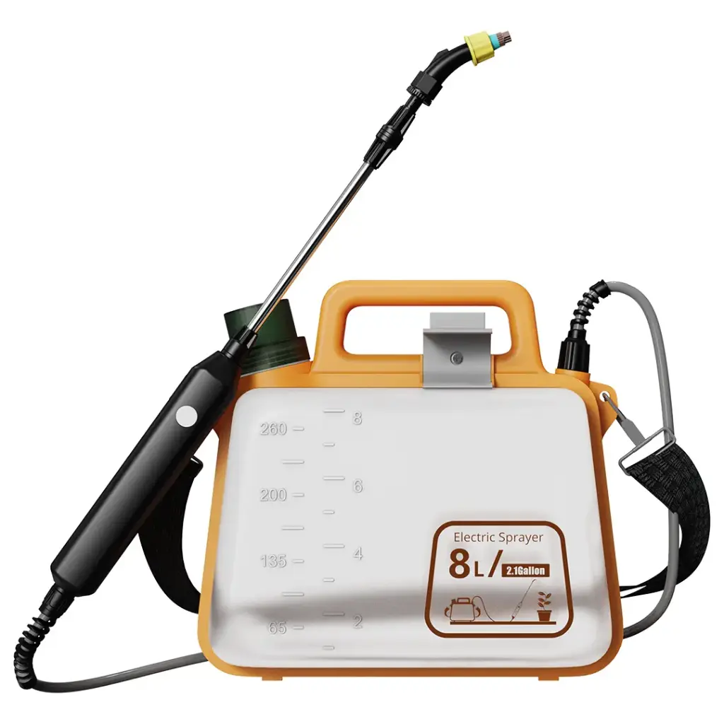 Porodo Lifestyle AquaSplash 8L Electric Garden Sprayer - Orange - View 2
