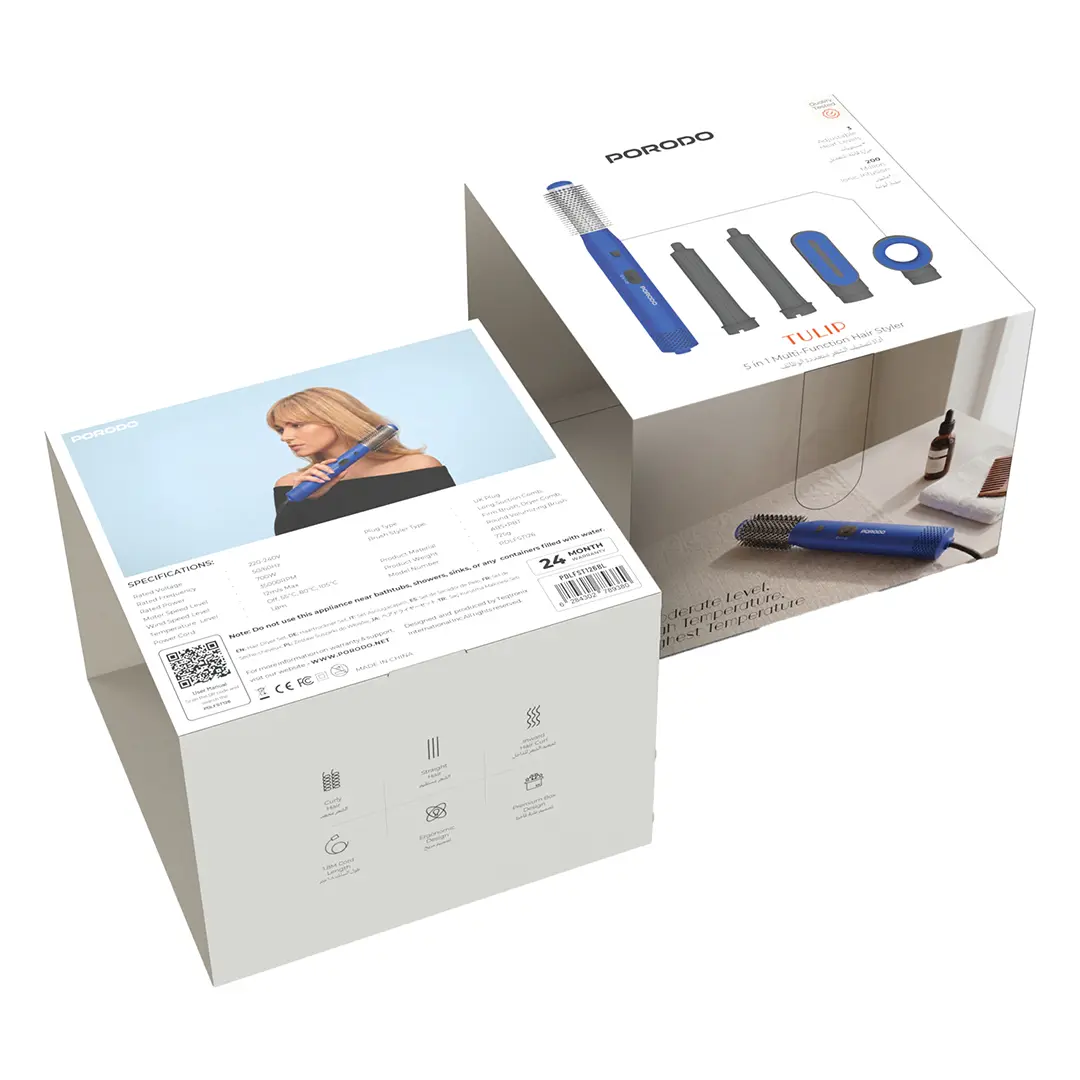 Porodo Tulip 5-in-1 Multi-Function Hair Styler - Blue - View 2