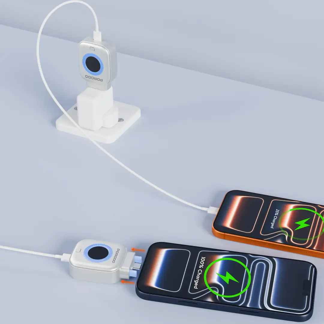 Porodo Auto-Release Smart Cutoff Charging Adapter - View 3