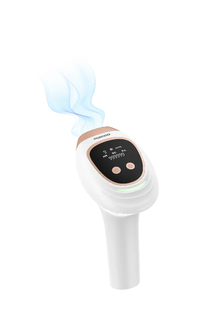 Porodo Lifestyle Lavender Handheld IPL Hair Removal Device - White - View 2