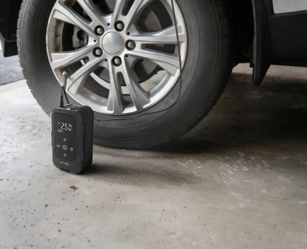 Porodo Blue Airo Car Tyre Inflator - Black - View 2