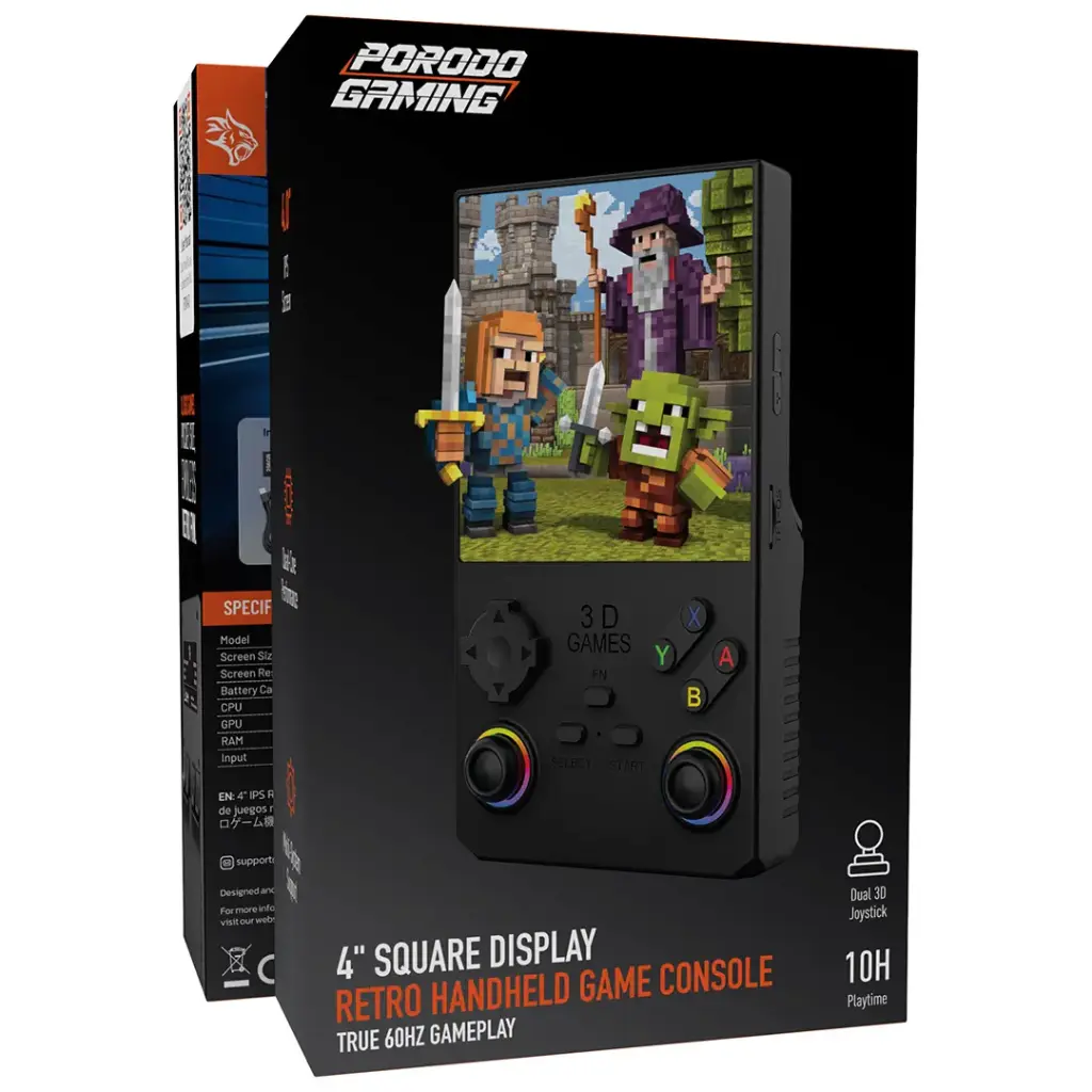 Porodo Gaming 4-Inch Retro Handheld Game Console - View 2