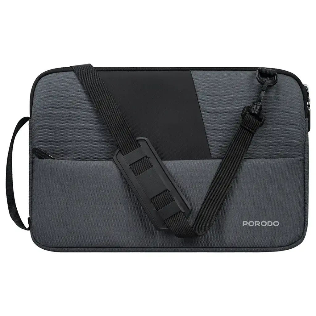 Porodo Lifestyle Ruvell 14 & 16 Laptop Sleeve - Grey3.webp