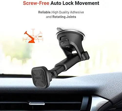 Porodo Extendable Car Mount — Suction Base