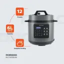 Porodo 6L Pressure Cooker — 6L Capacity
