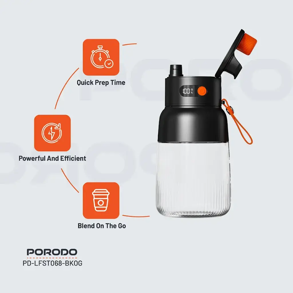 Porodo Blend and Sip Blender - Features