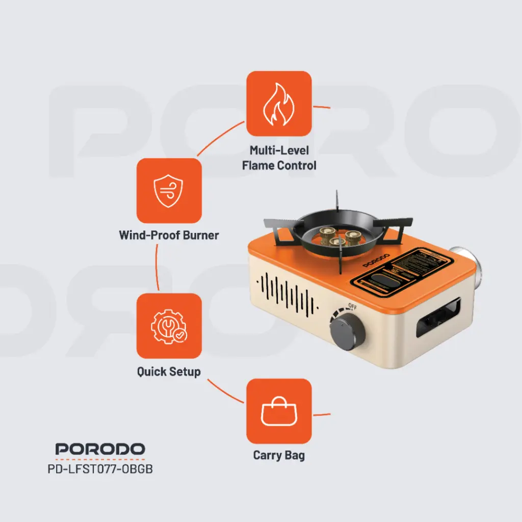 Porodo Portable Outdoor Stove - Features