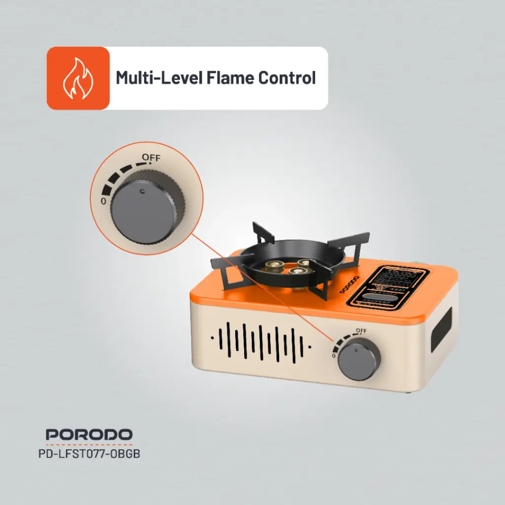 Porodo Portable Outdoor Stove - Flame Control