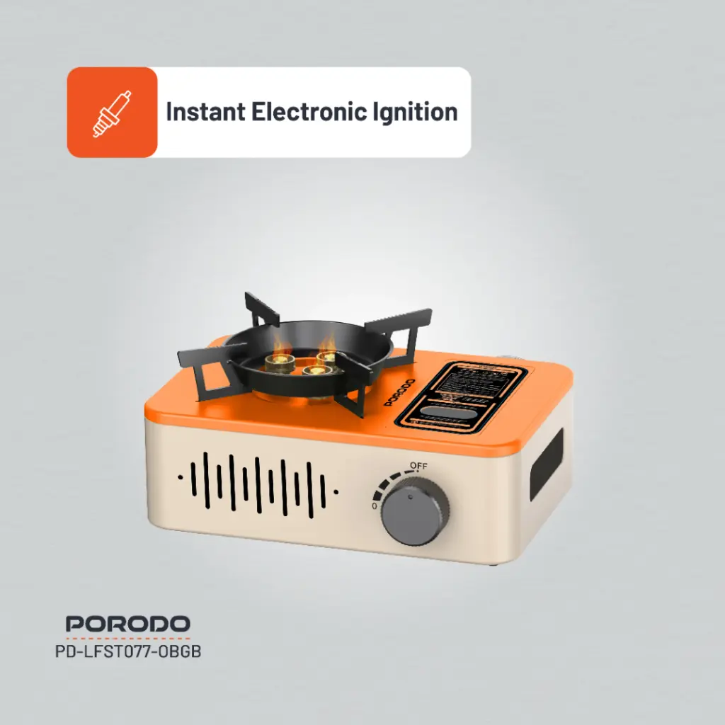 Porodo Portable Outdoor Stove - Electronic Ignition