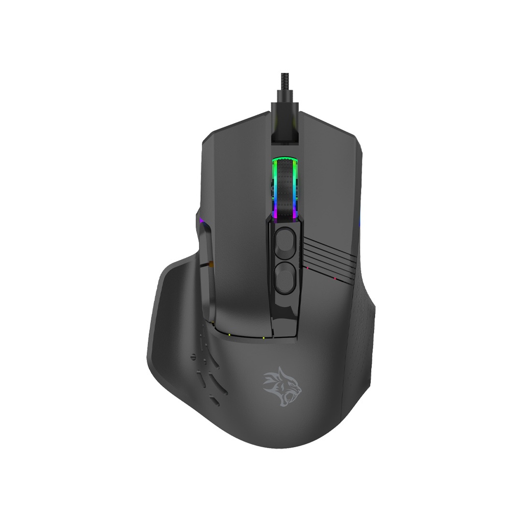 Porodo Gaming PDX320 Wired Mouse, 12800 DPI - Top View