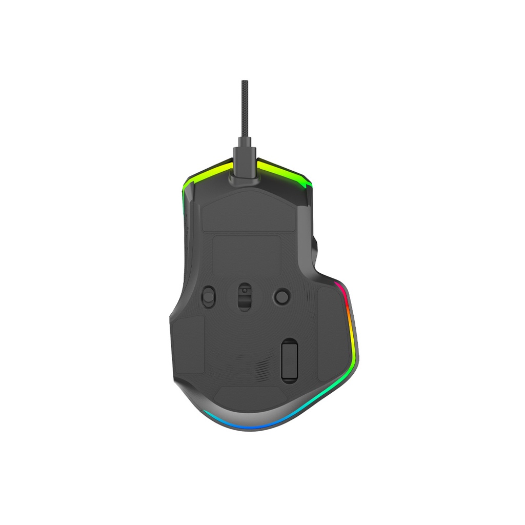 Porodo Gaming PDX320 Wired Mouse, 12800 DPI - Base View