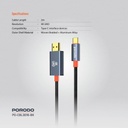 Porodo USB-C to HDMI Woven Cable, 4K 60Hz, 2m - Specifications