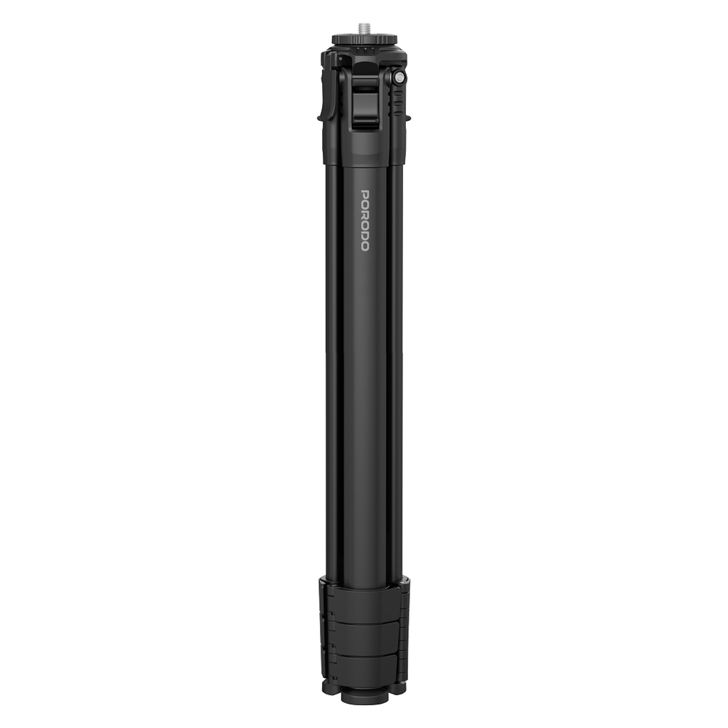 Porodo Lightweight Aluminium Tripod - Folded View