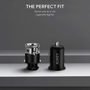 Aukey 18W Car Charger with 1m Micro USB Cable – Black – original photo