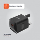Porodo USB-C PD 20W Wall Charger – Black – Official image 5