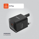 Porodo USB-C PD 20W Wall Charger – Black – Official image 7