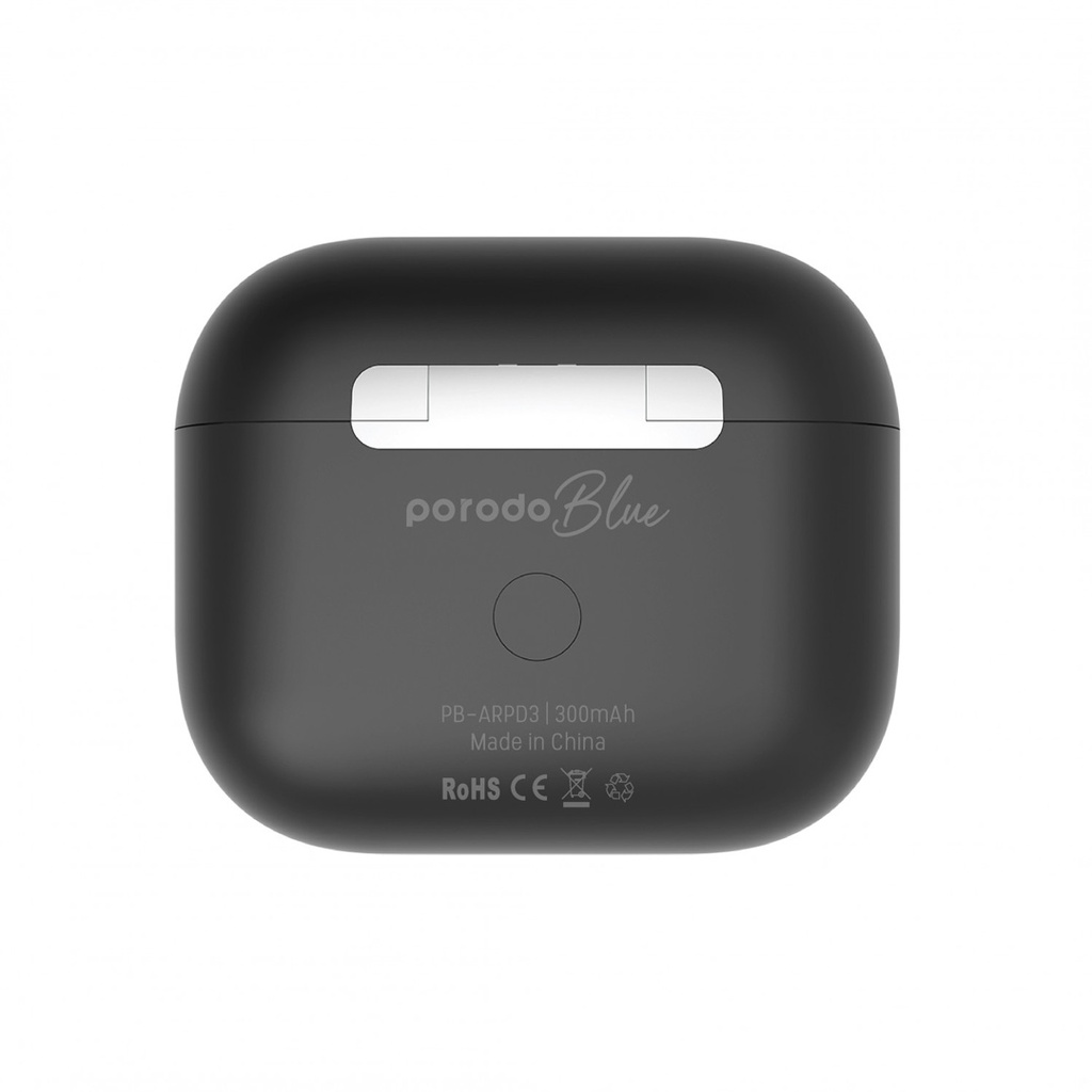 Porodo Blue Deep Bass Wireless Earbuds 3 – Black – Official image 3