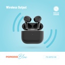 Porodo Blue Deep Bass Wireless Earbuds 3 – Black – Official image 5