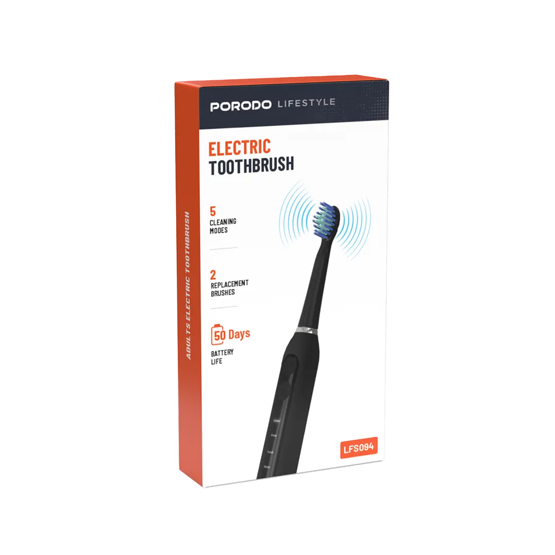 Porodo Lifestyle Electric Toothbrush – Black – Official image 3