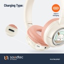 Porodo Soundtec Moose Wireless Kids Headphones – Pink – Official image 7