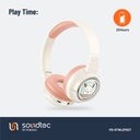 Porodo Soundtec Moose Wireless Kids Headphones – Pink – Official image 8