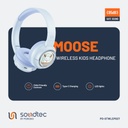 Porodo Soundtec Moose Wireless Kids Headphones – Blue – Official image 6
