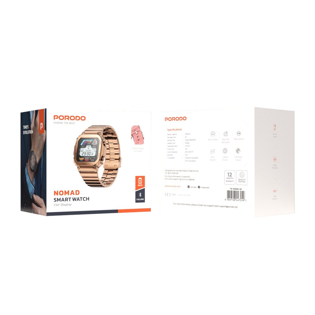 Porodo Nomad Smartwatch – Gold – Official image 6
