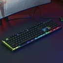 Porodo Gaming Lucid Full-Size Membrane Keyboard – Transparent/Black – Official image 2