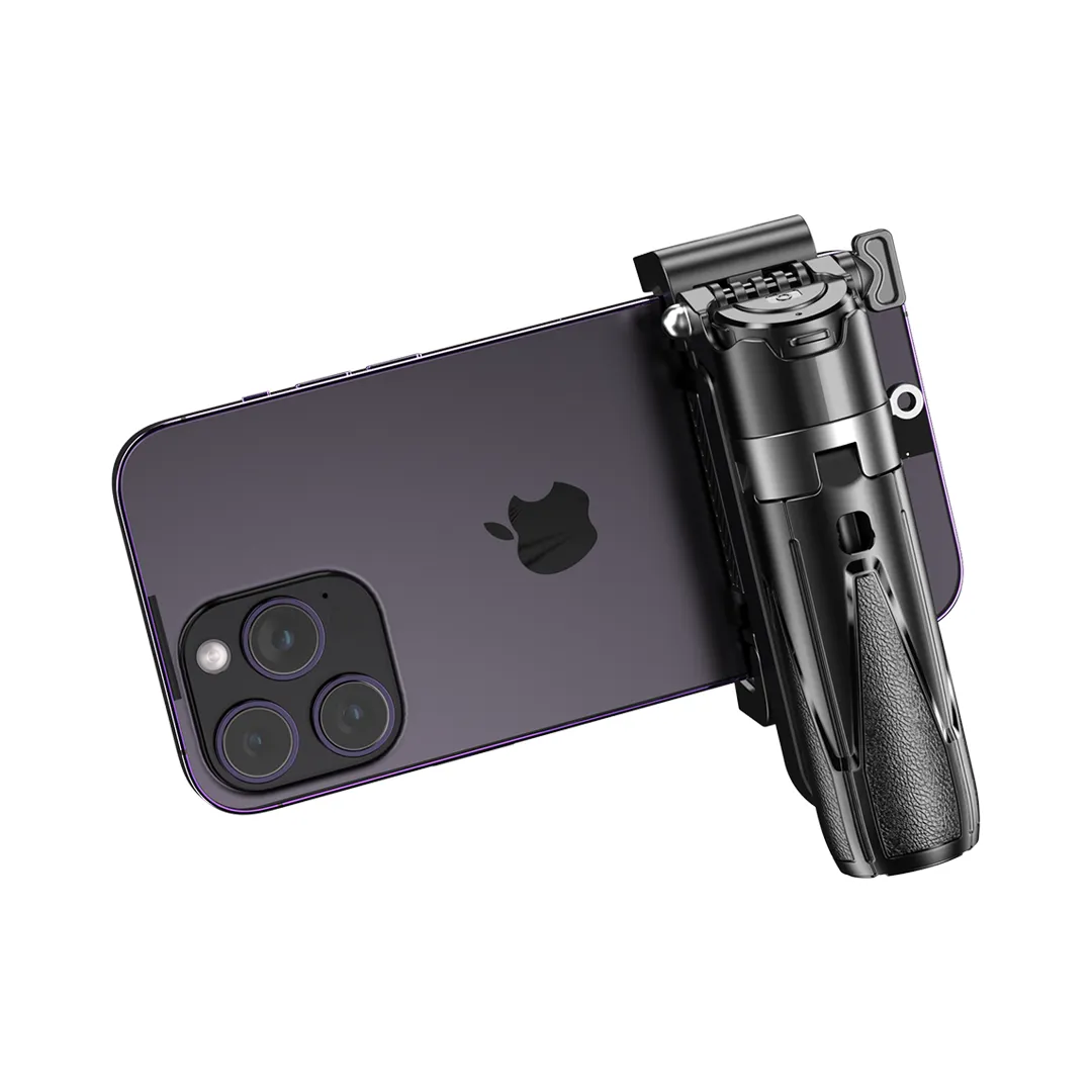 Porodo Foldable Selfie Stick with Extendable Tripod – Black – Official image 2