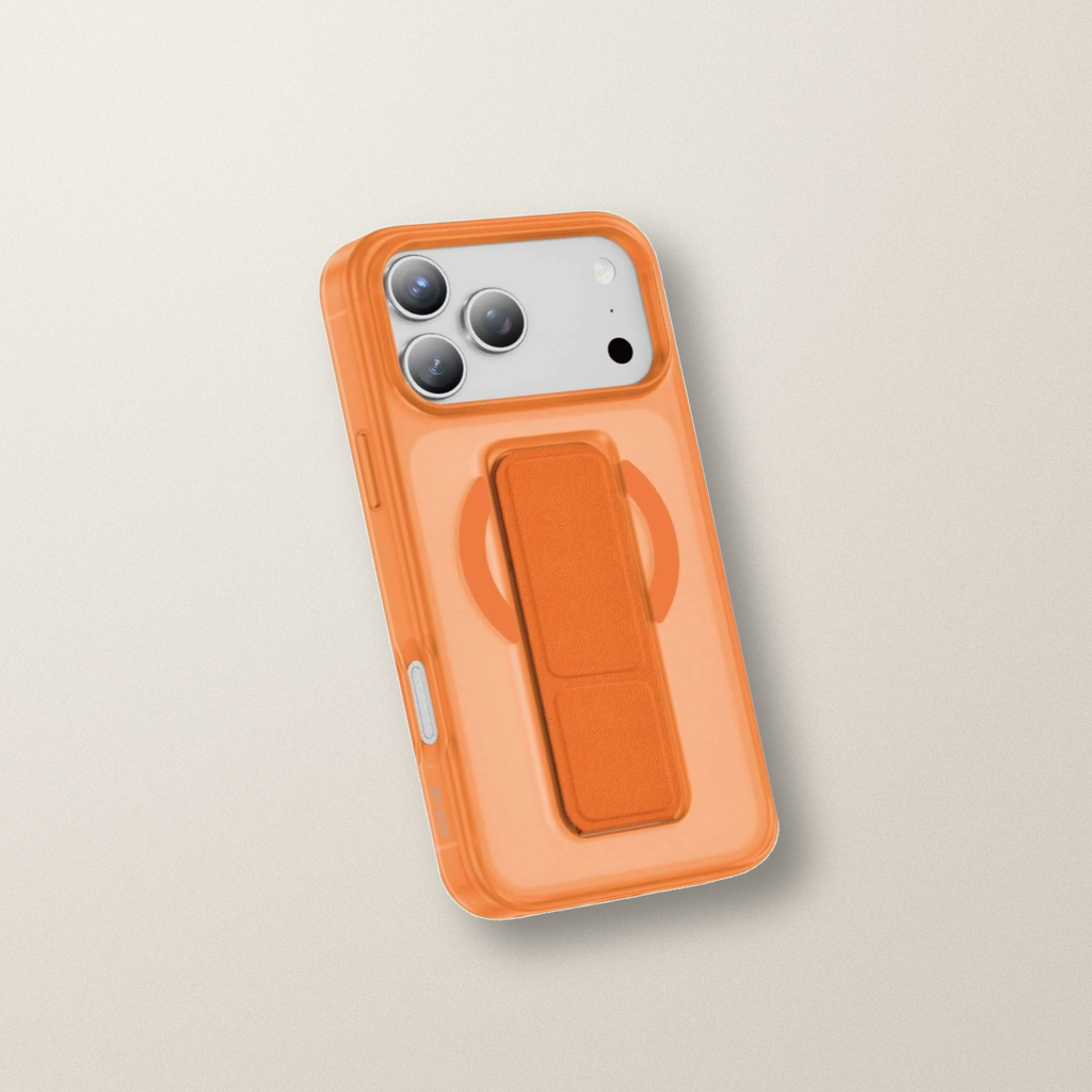 Green Lion GRIP 360 MagSafe Case for iPhone 17 Pro Max – Orange – lifestyle
