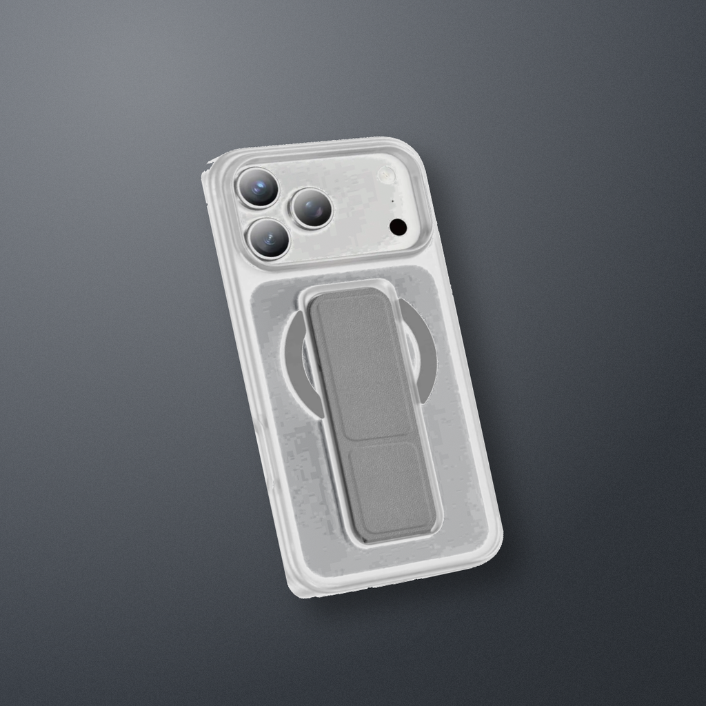 Green Lion GRIP 360 MagSafe Case for iPhone 17 Pro Max – Silver – lifestyle