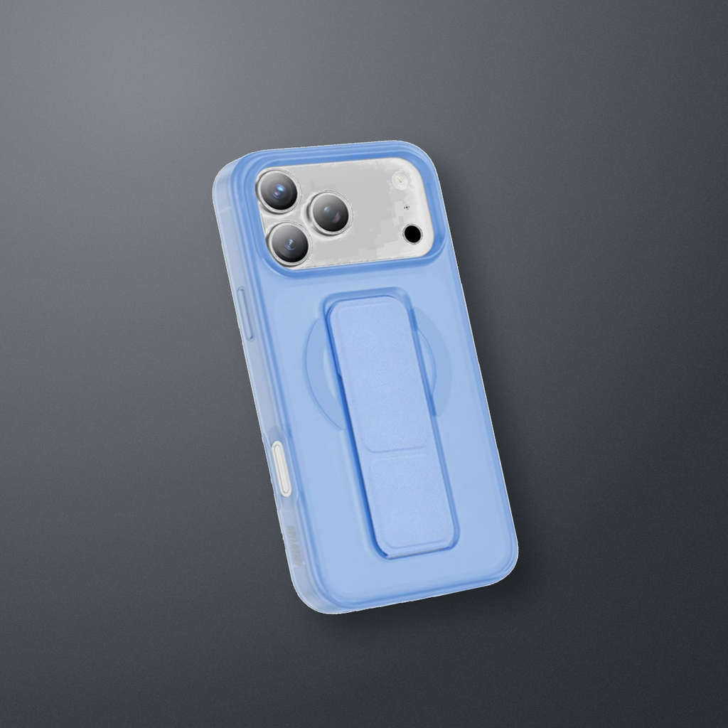 Green Lion Grip 360 MagSafe Case for iPhone 18 Pro and 17 Pro – Light Blue – lifestyle
