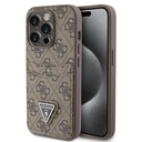 Guess 4G PU Leather Case with Triangle Logo for iPhone 15 – front view