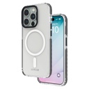 Levelo Flexiguard MagSafe Clear Case for iPhone 15 Pro Max – Black – front view