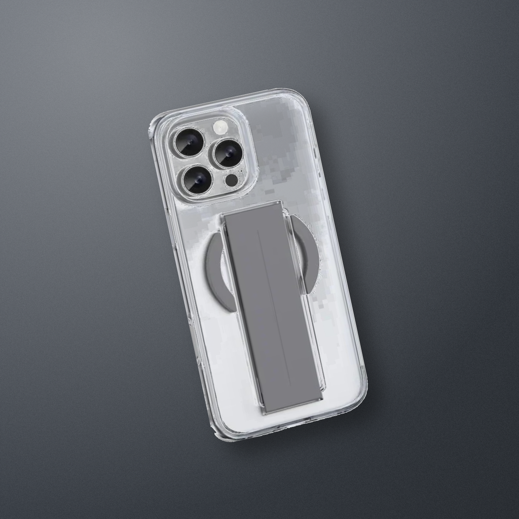 Green Lion MagSafe Grip Case for iPhone 16 Pro – Titanium – lifestyle
