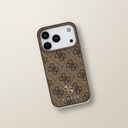 Guess MagSafe Leather Case for iPhone 17 Pro Brown – lifestyle