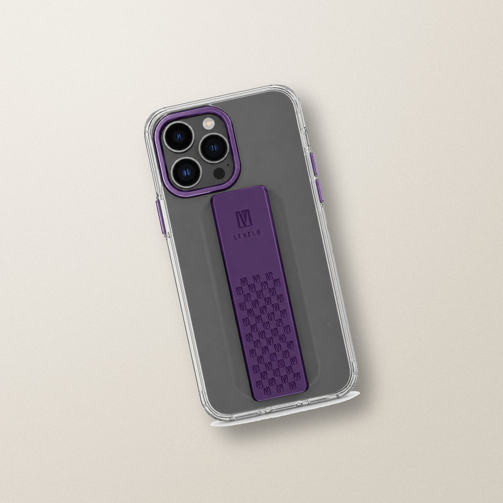 Levelo Graphia Case for iPhone 14 Pro Max – Purple – lifestyle