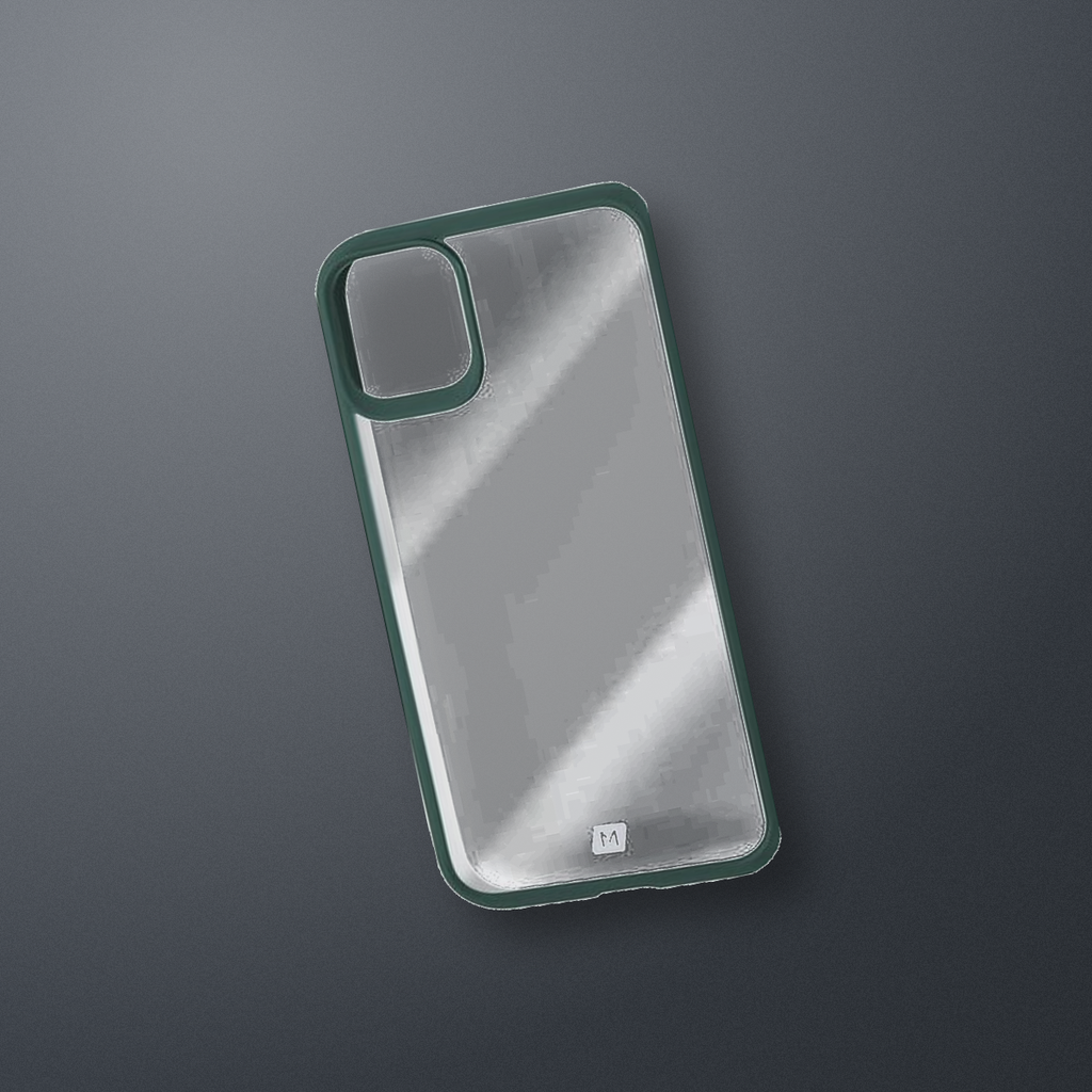 Momax Hybrid Case for iPhone 11 – Green Clear – lifestyle