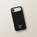 iPhone 17 Air Guess Silicone Triangle Logo Case with MagSafe – Black – lifestyle