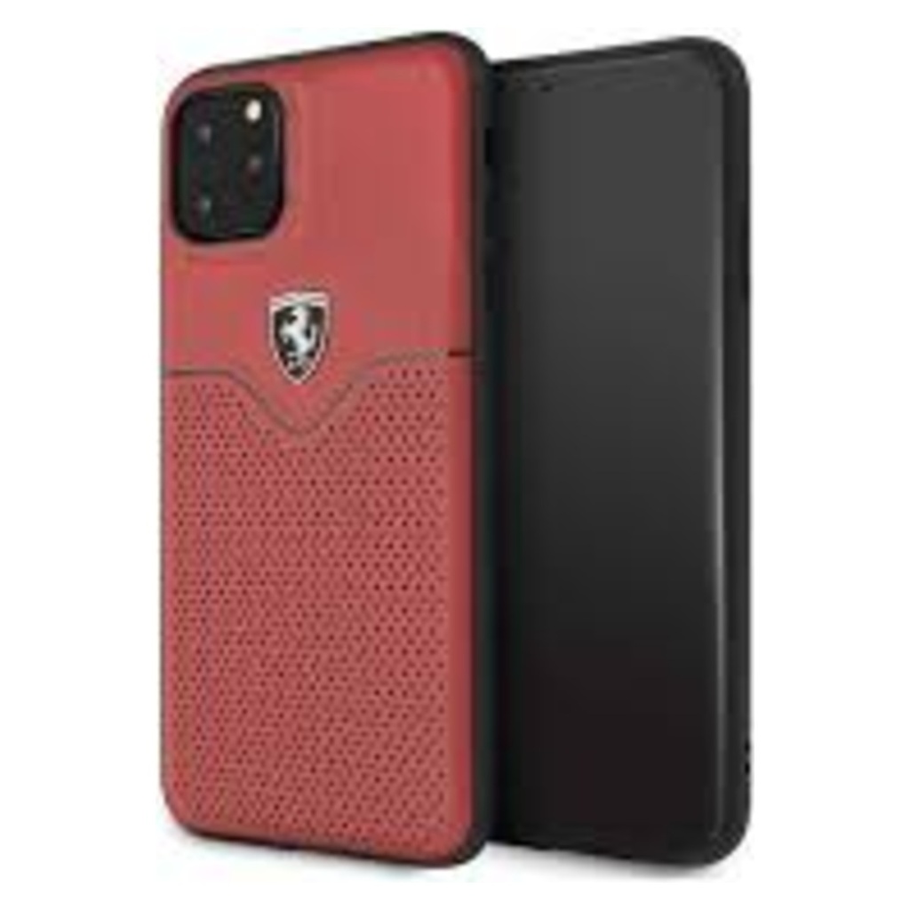 Ferrari Victory Leather Case for iPhone 11 Series – front view