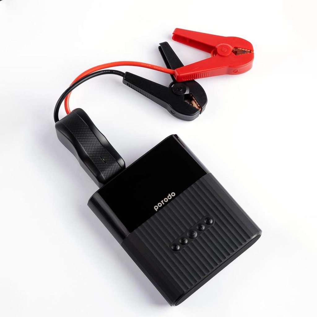 Porodo jump starter — clamps