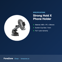 Green Lion Strong Hold X Phone Holder - Black – specifications