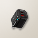 Porodo Tekto Dual USB 20W Charger with USB-C to Lightning Cable - Black – lifestyle