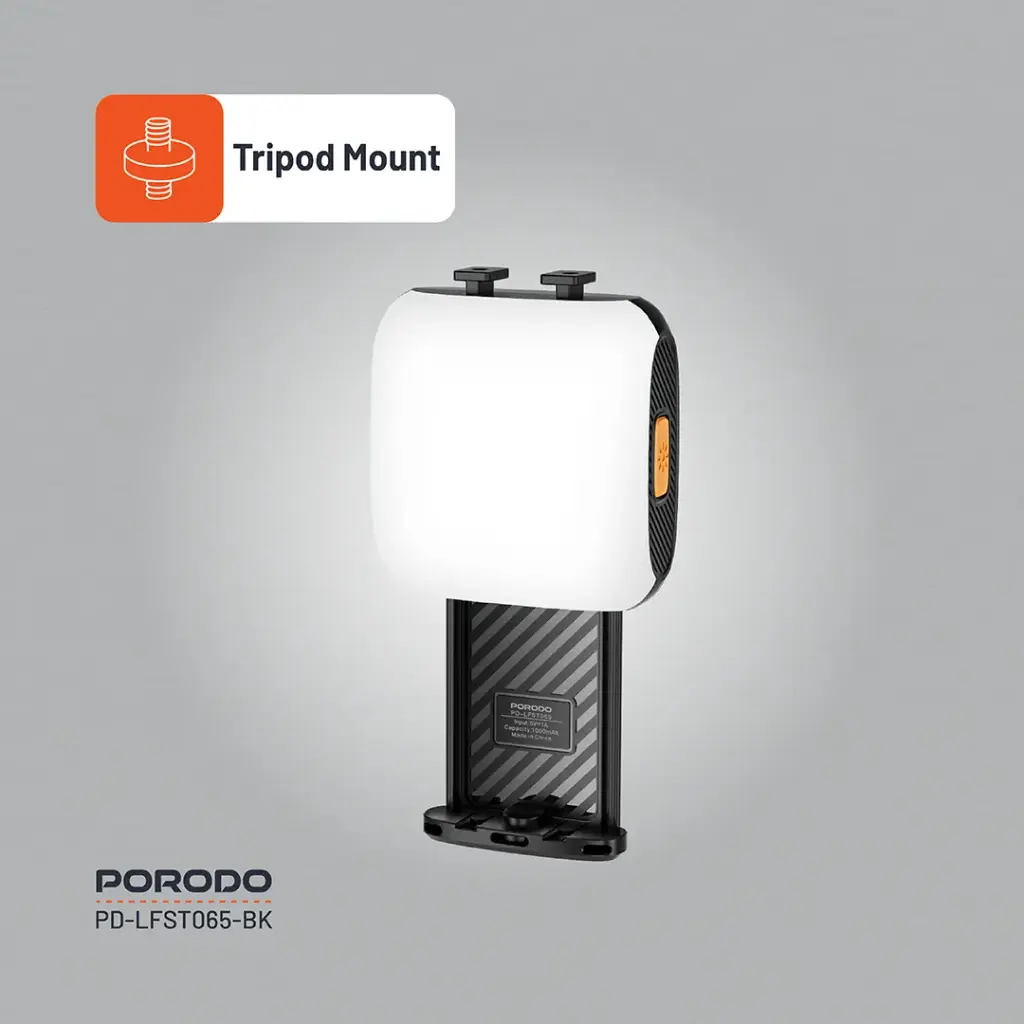 Porodo Lifestyle Clip-on Fill Light-black – official 9