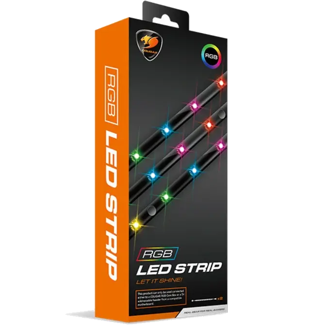 COUGAR RGB LED STRIP LET IT SHINE – packaging back